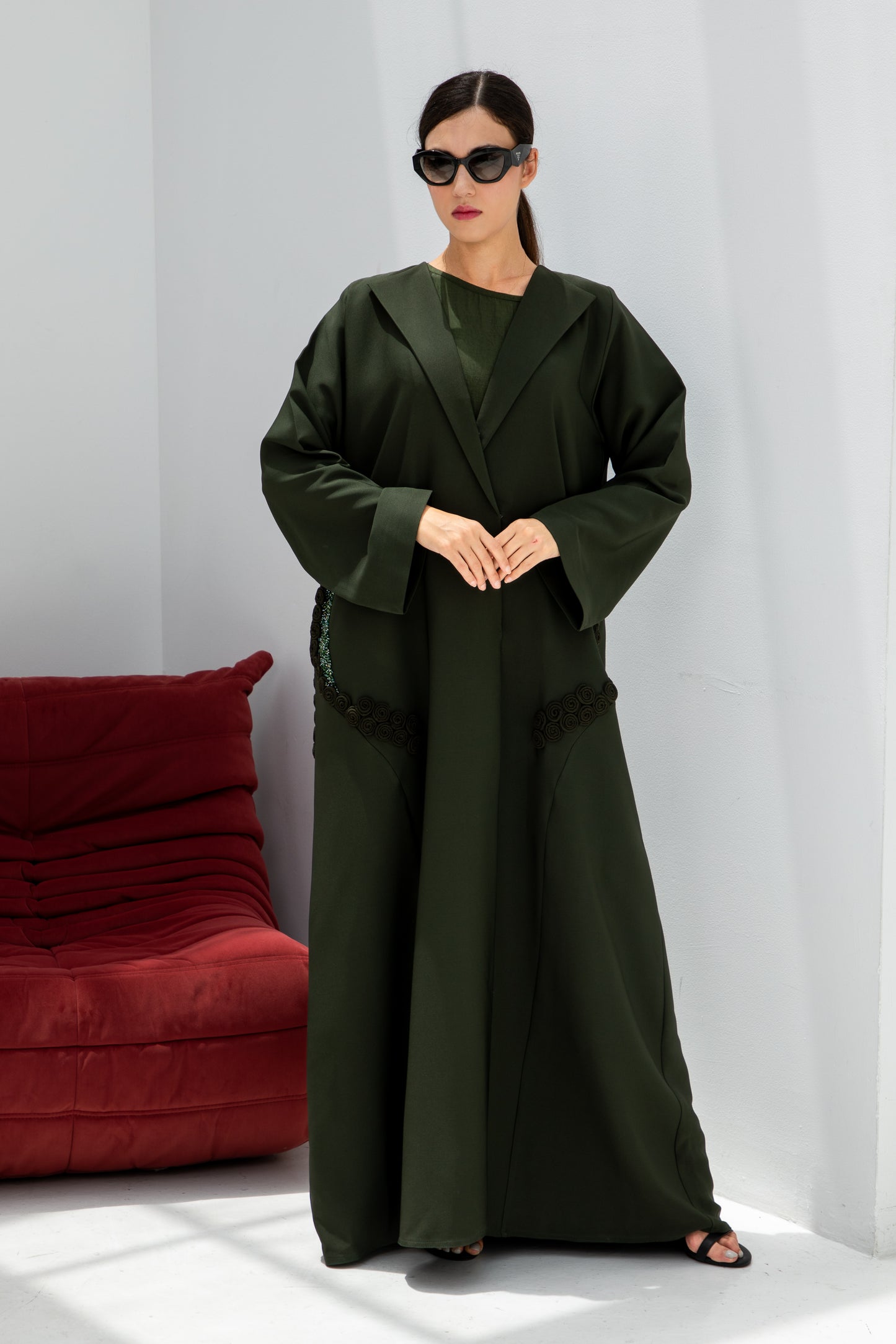 Olive Noir Abaya