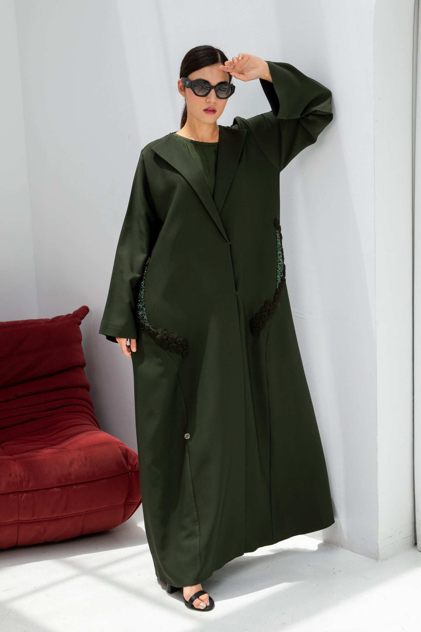 Olive Noir Abaya