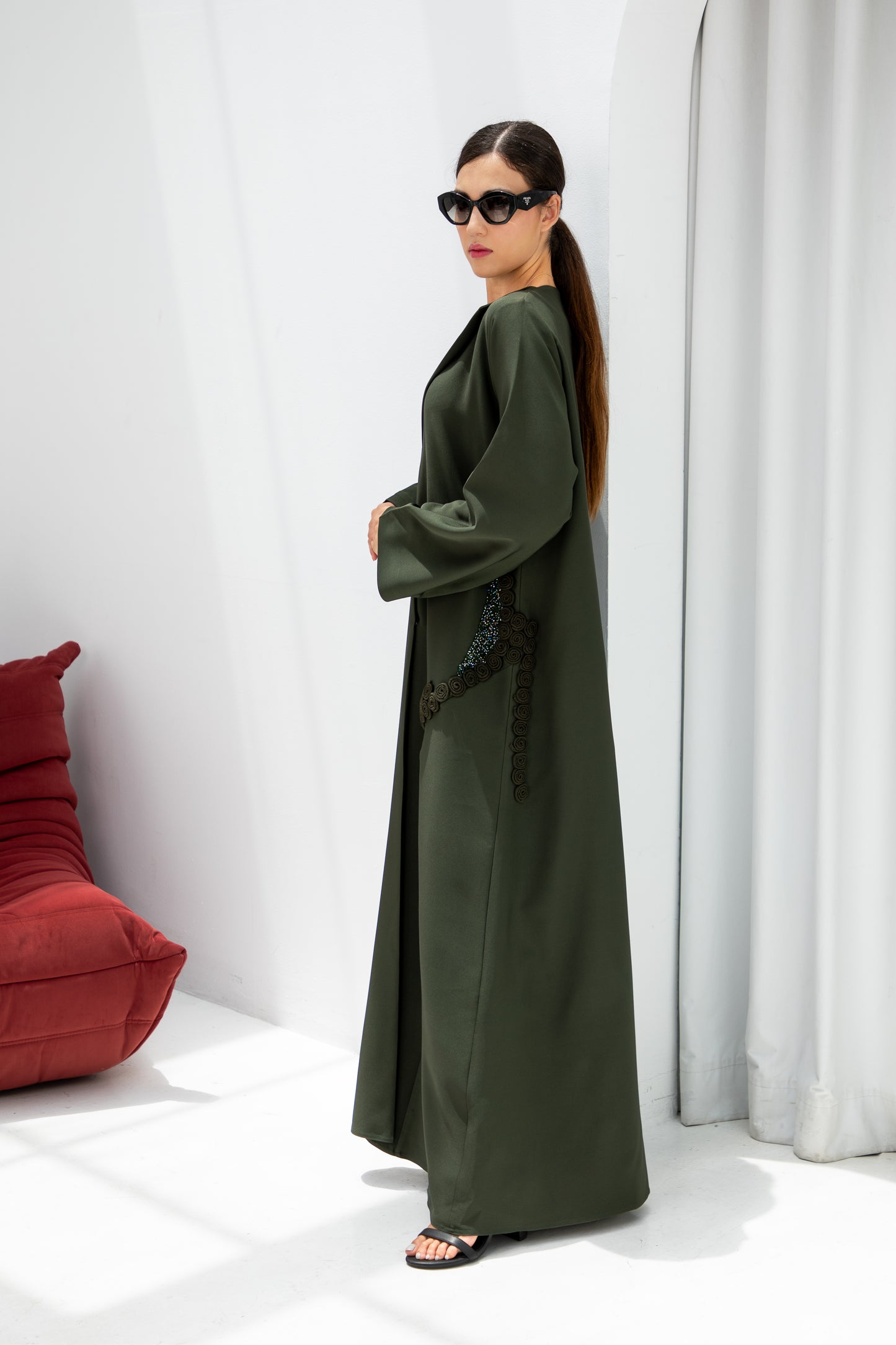 Olive Noir Abaya