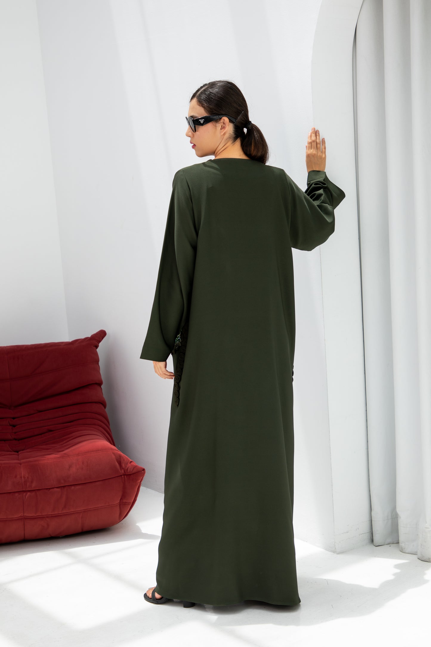 Olive Noir Abaya