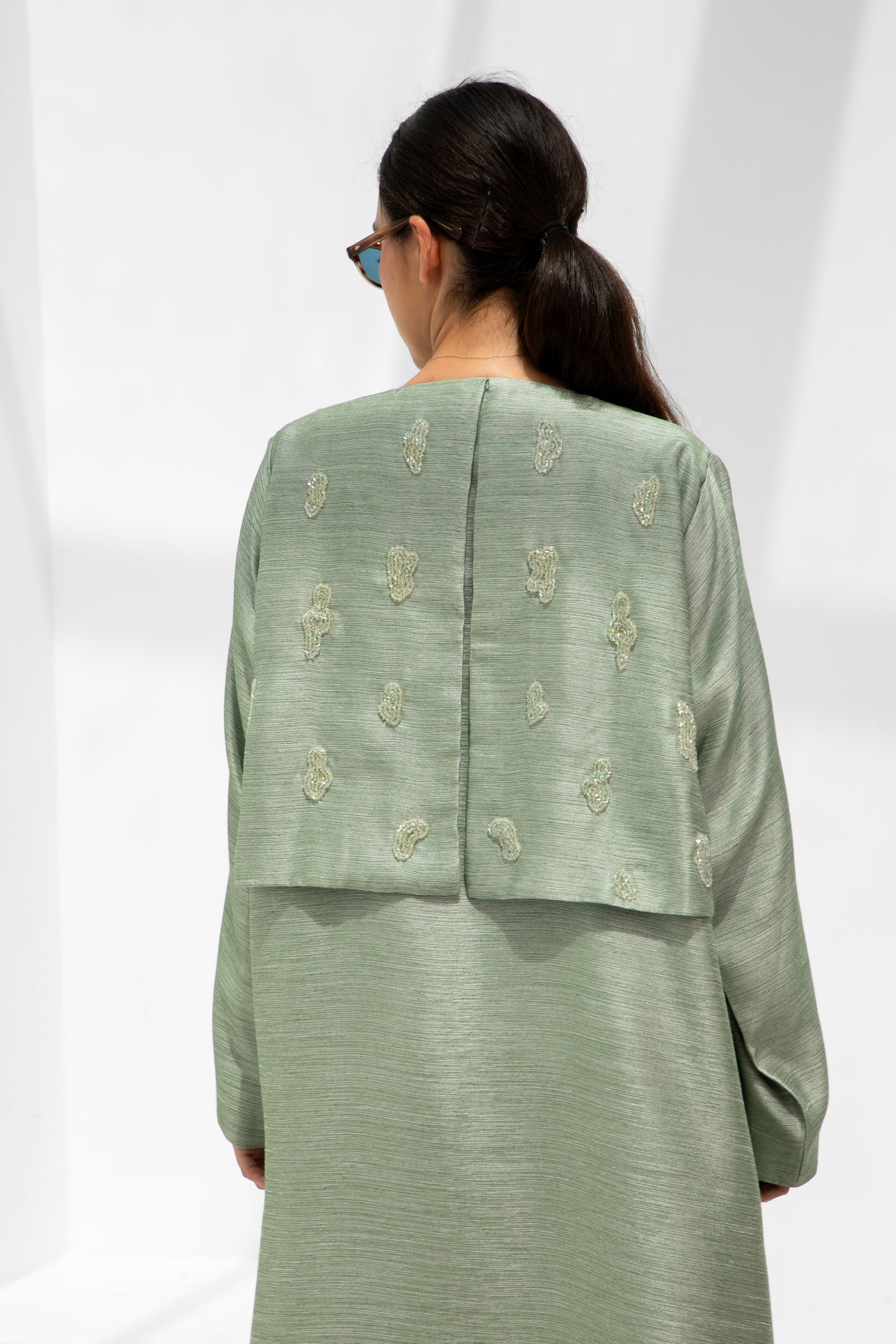 Mint Glow Abaya