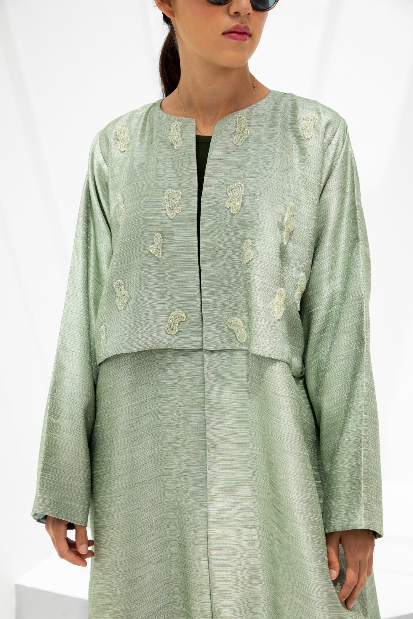 Mint Glow Abaya
