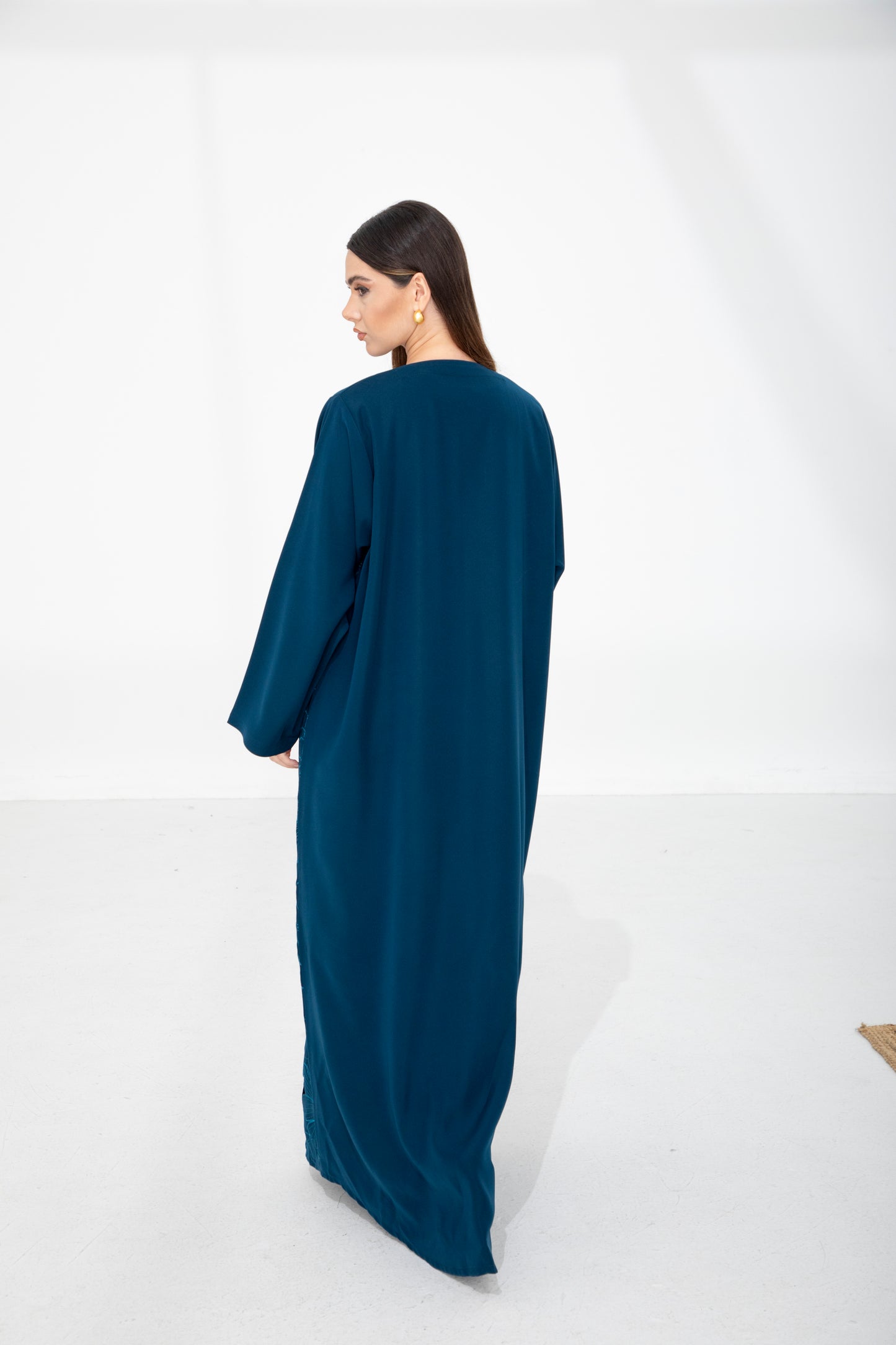 Midnight Teal Abaya
