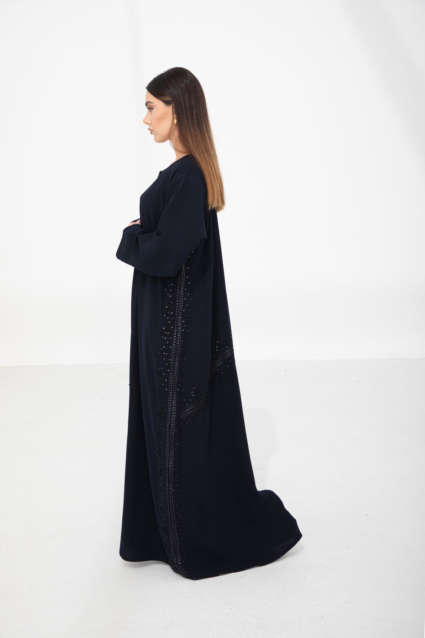 Black Beaded Abaya