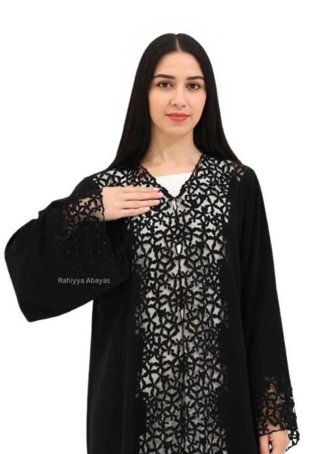 Lace Panel Abaya