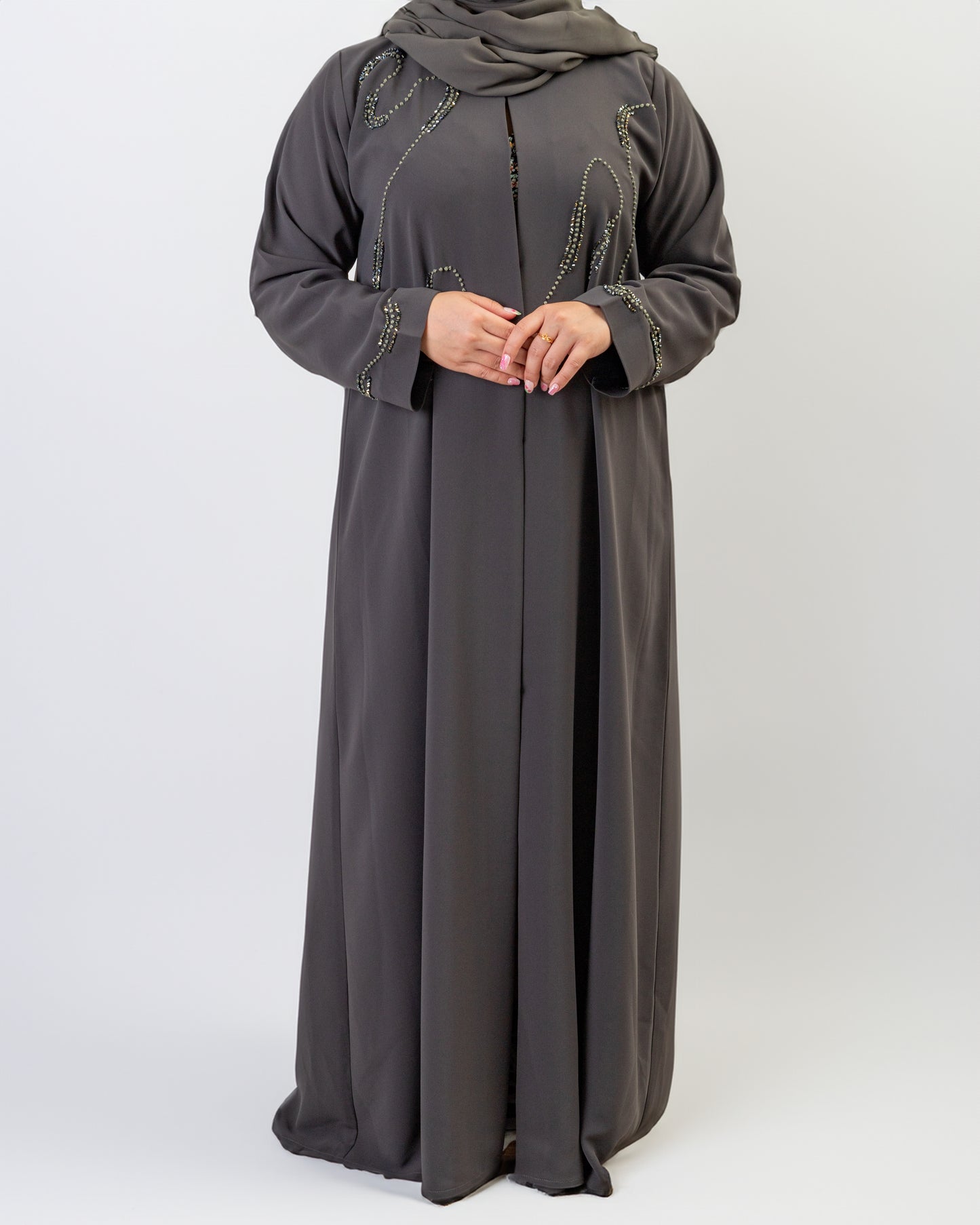 Abstract Beaded Abaya