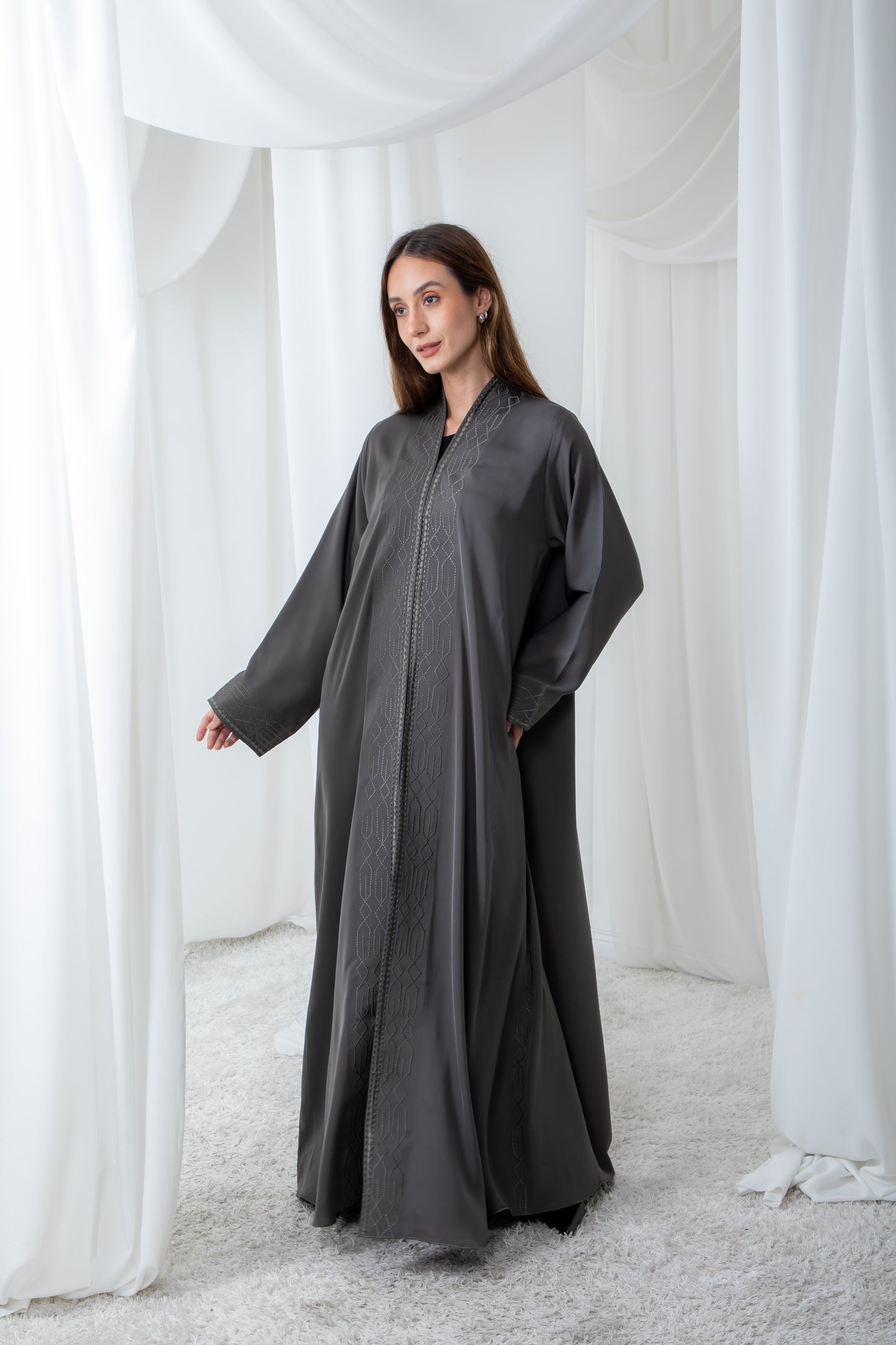 Ethereal Graphite Abaya