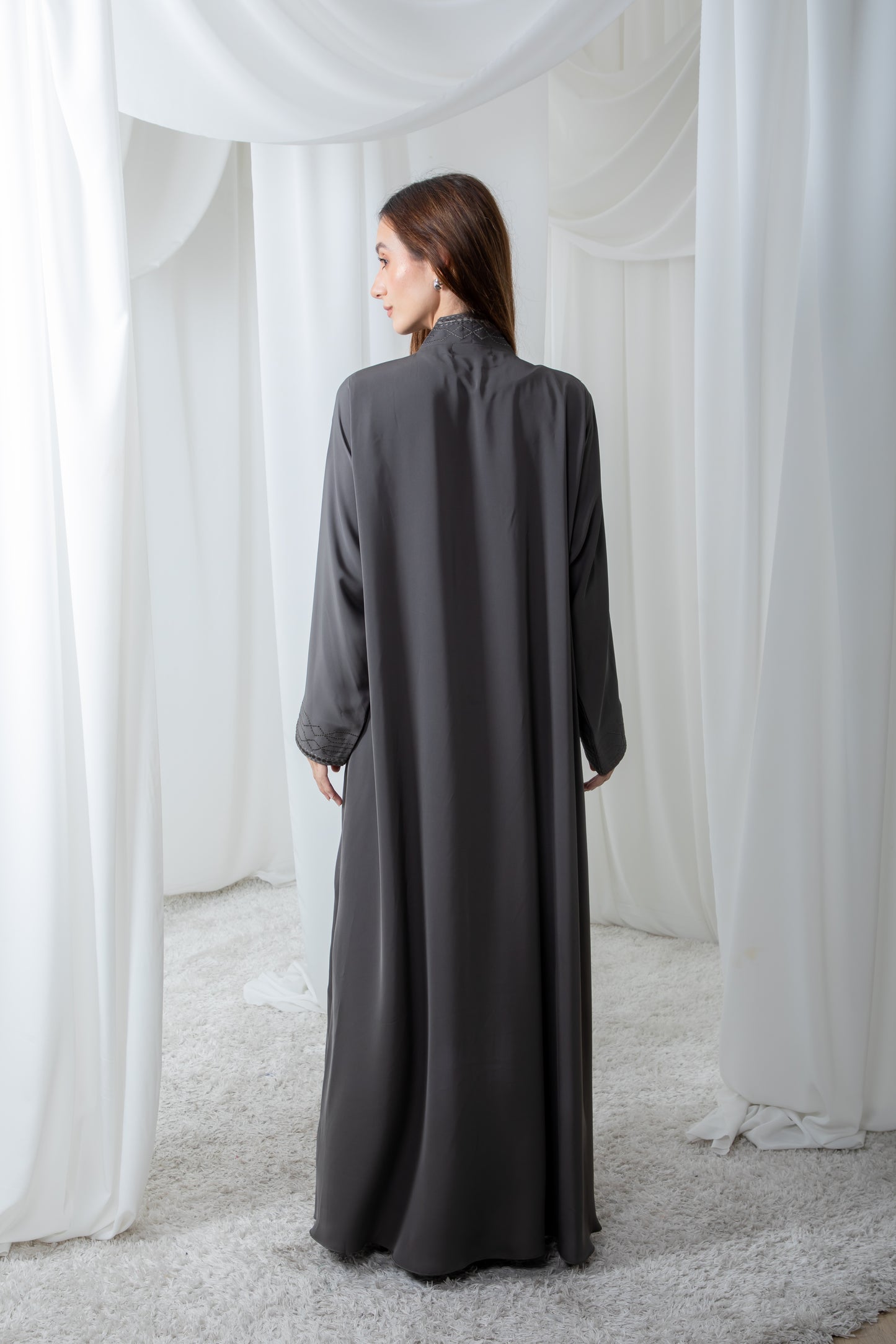 Ethereal Graphite Abaya