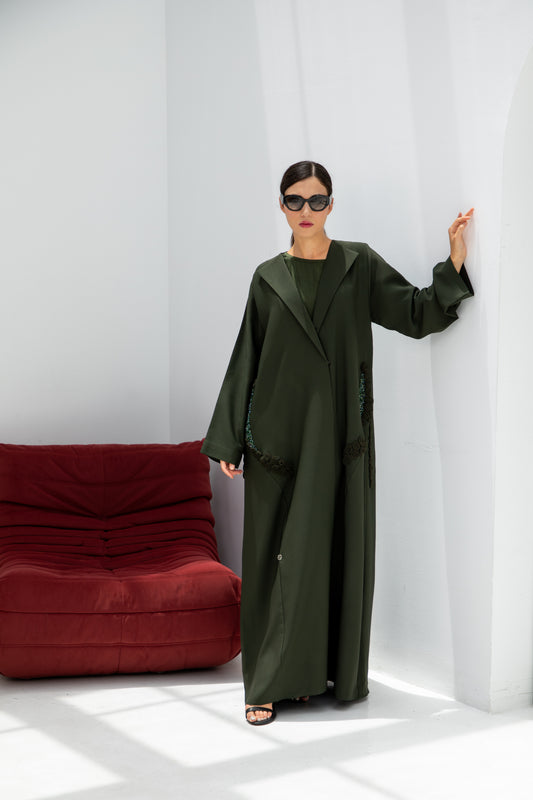 Olive Noir Abaya