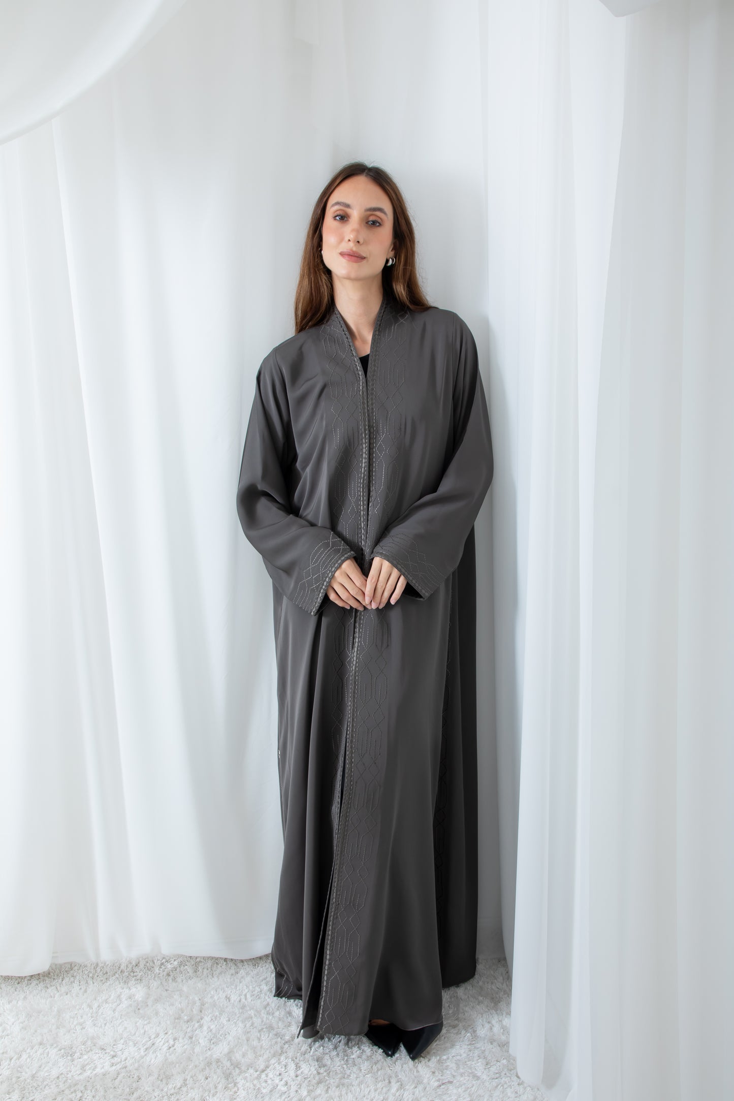 Ethereal Graphite Abaya