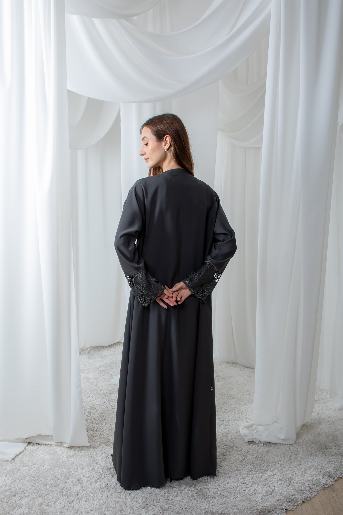 Dark Grey Abaya