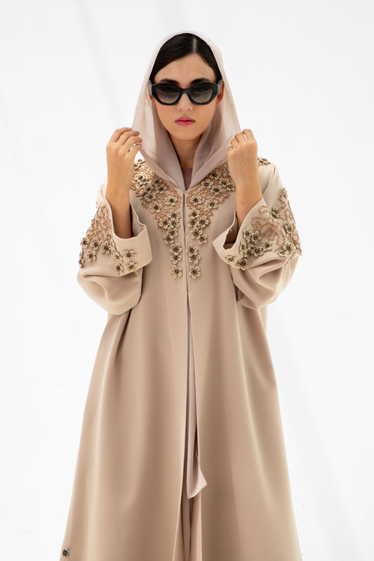 Eloria Beige Abaya
