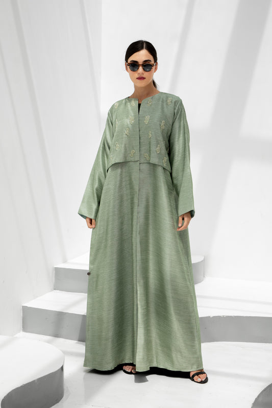 Mint Glow Abaya