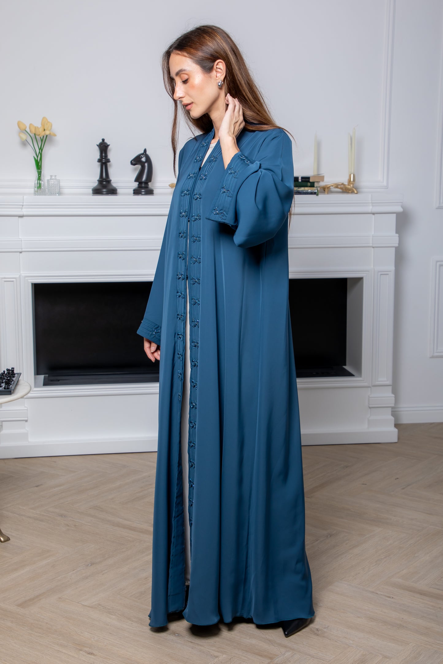 Azure Embellished Abaya