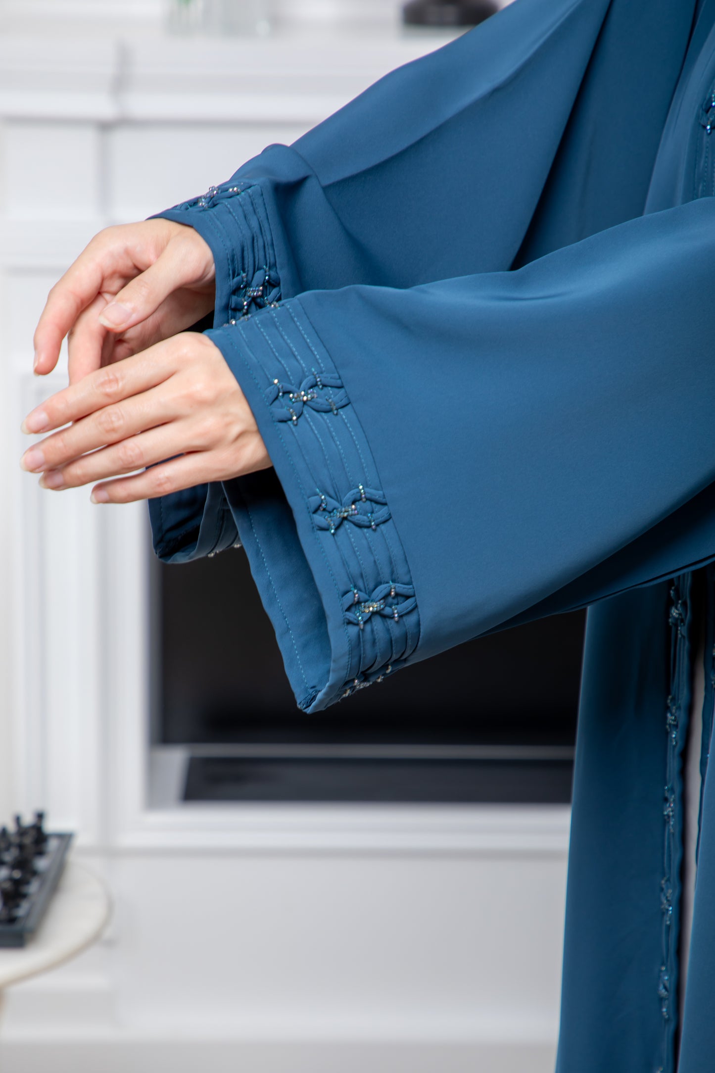 Azure Embellished Abaya