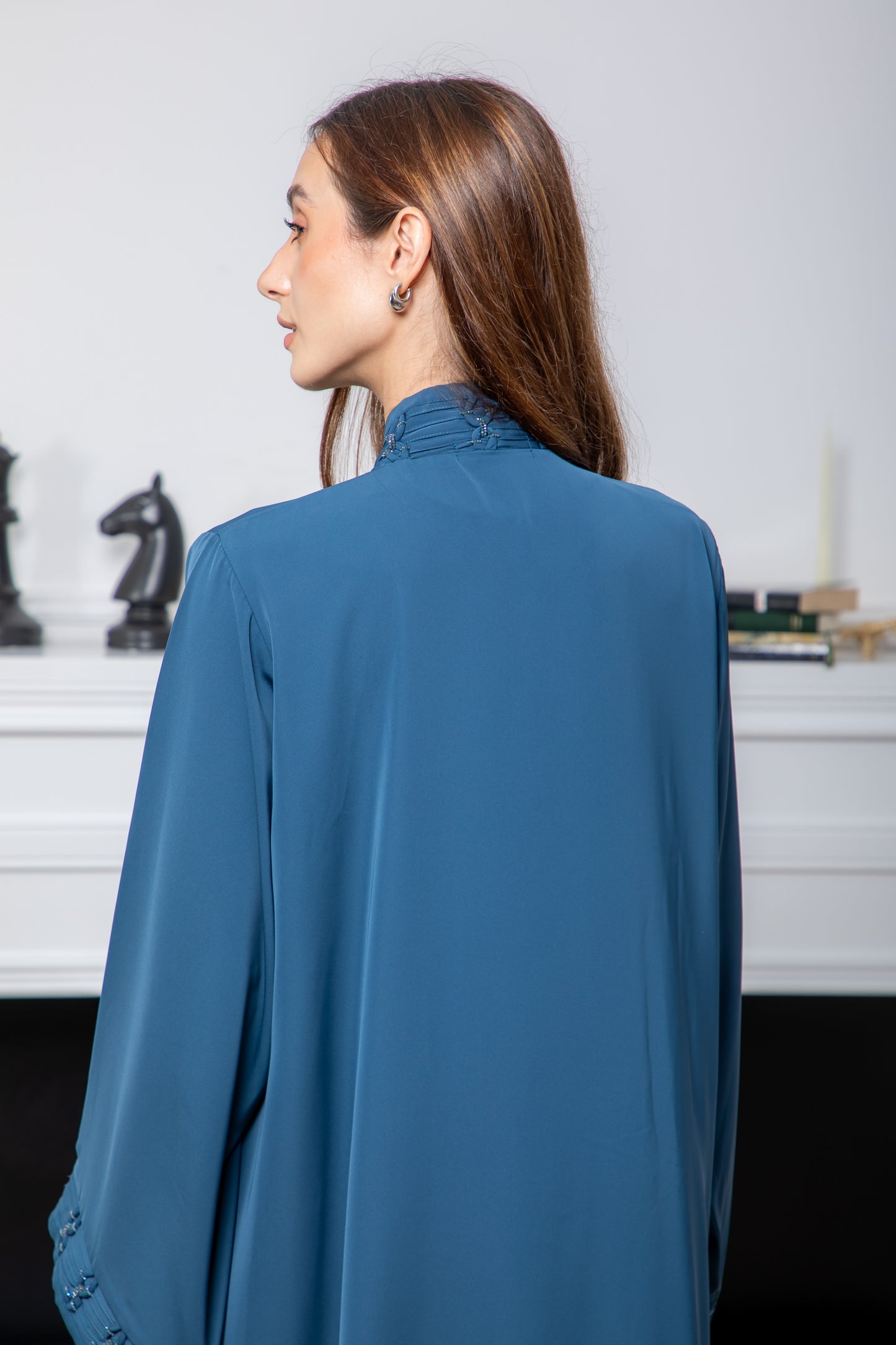 Azure Embellished Abaya