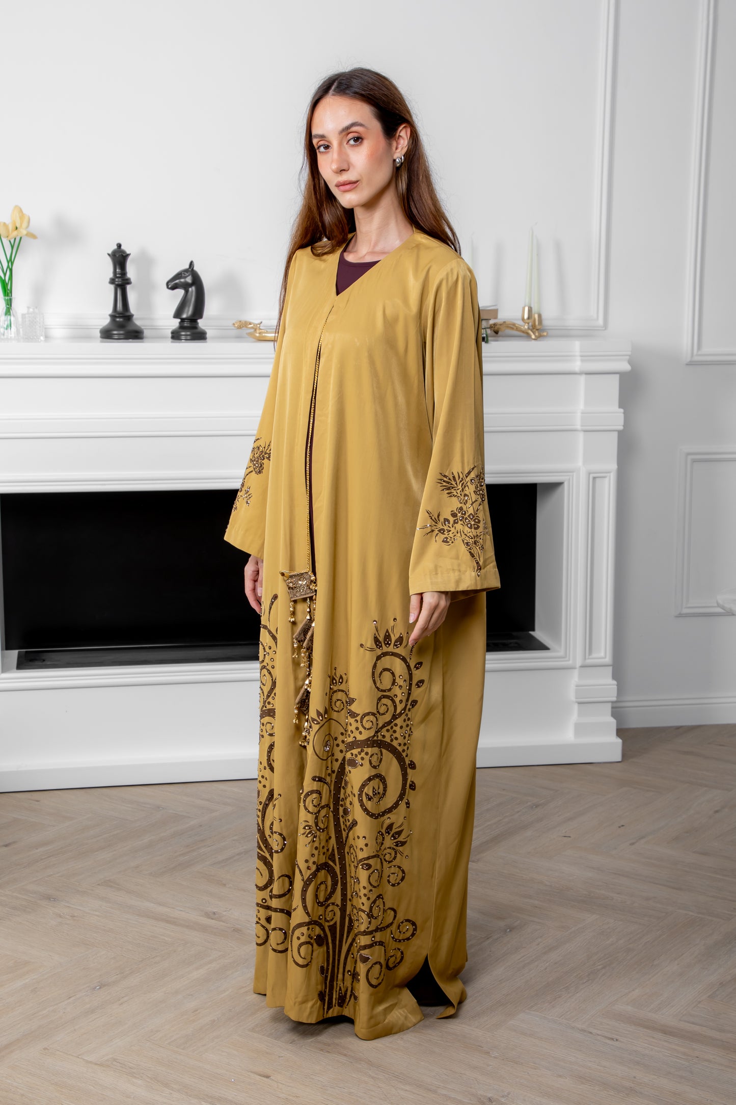 Saffron Majesty Abaya