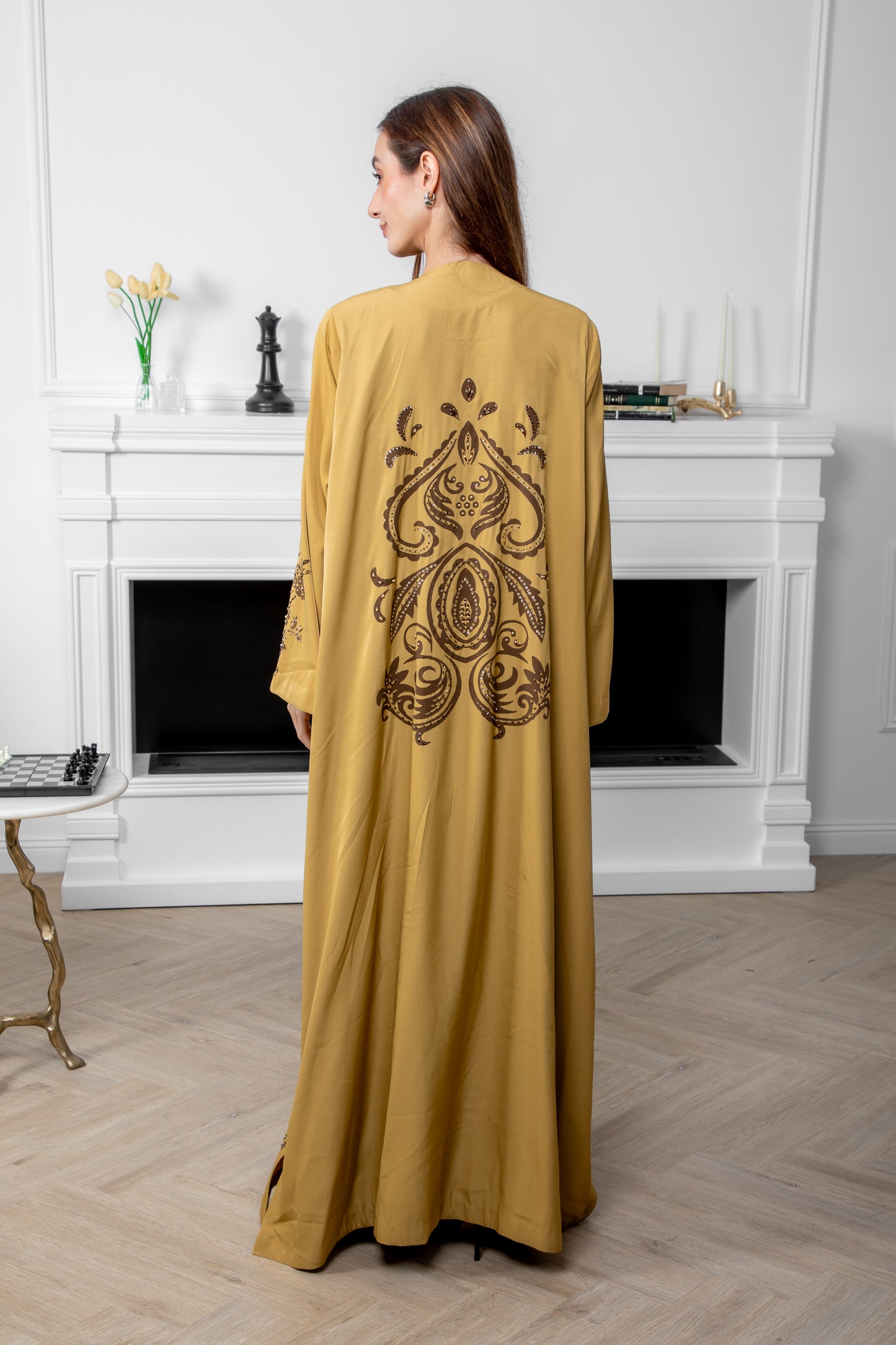 Saffron Majesty Abaya