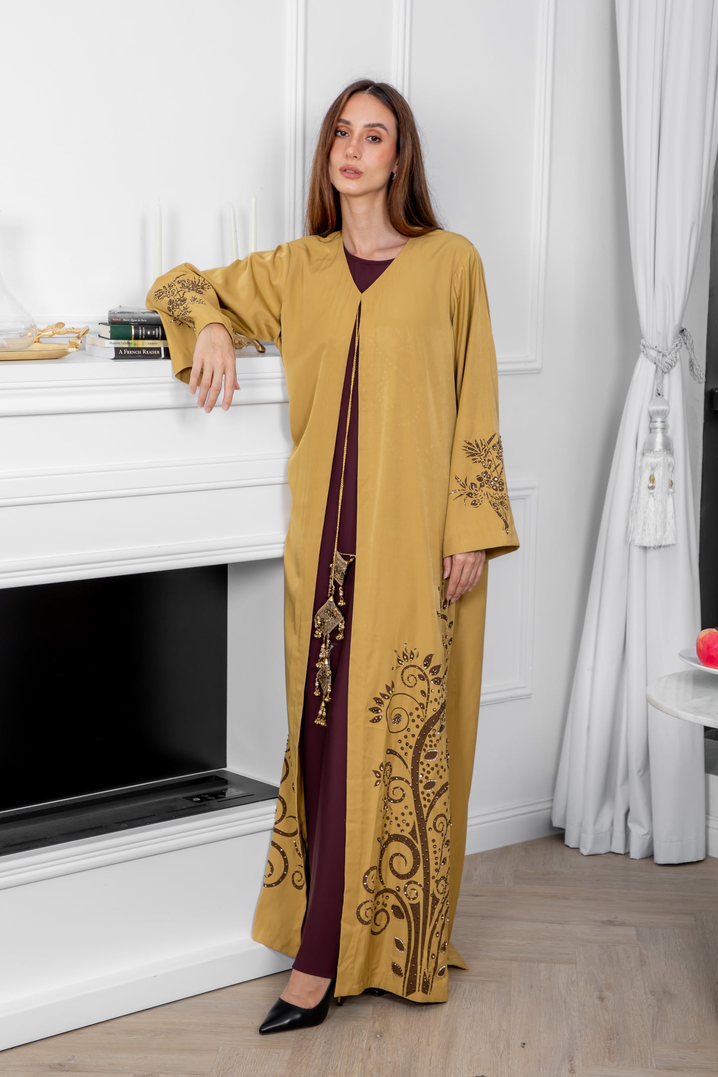 Saffron Majesty Abaya