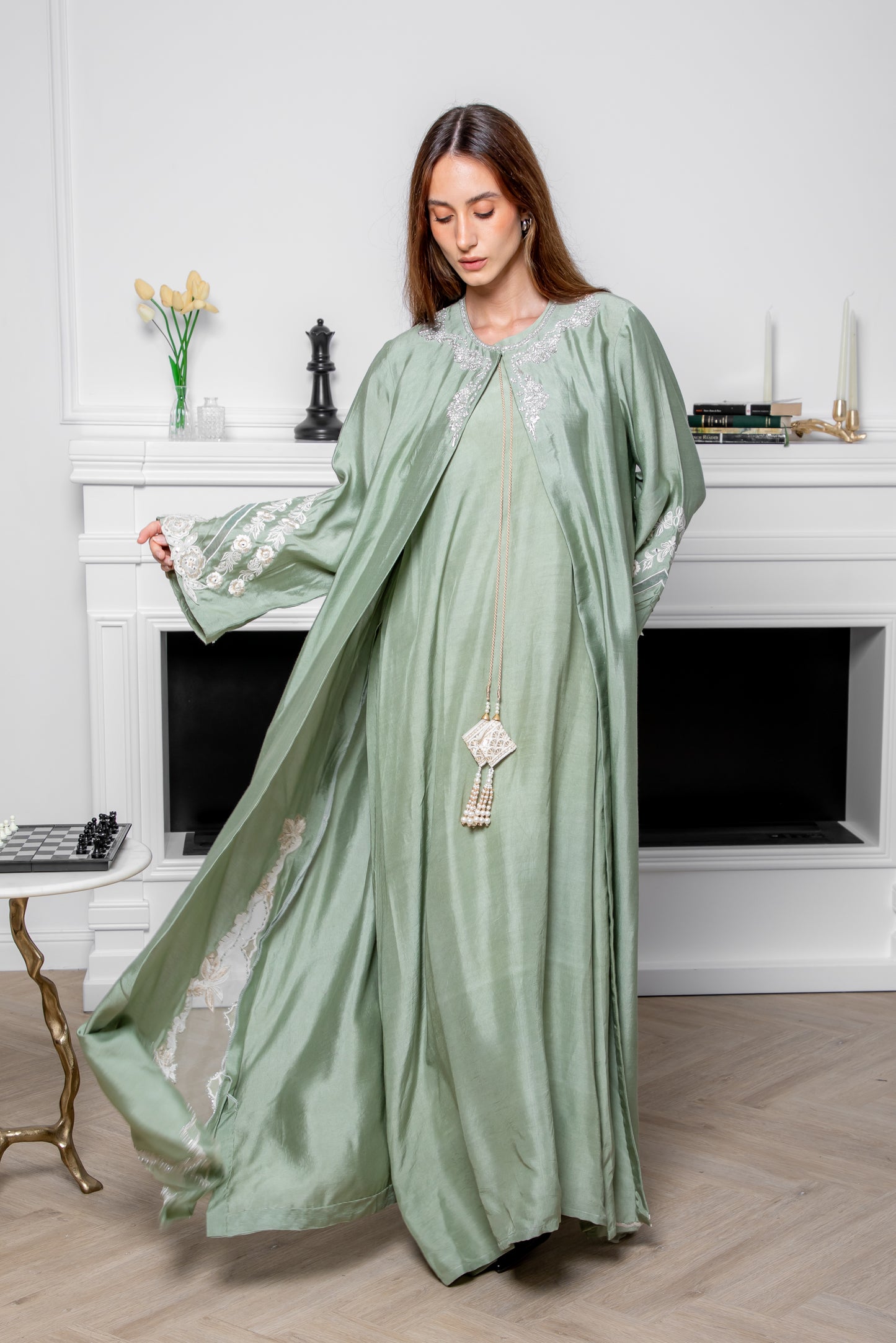 Jade Veil Abaya