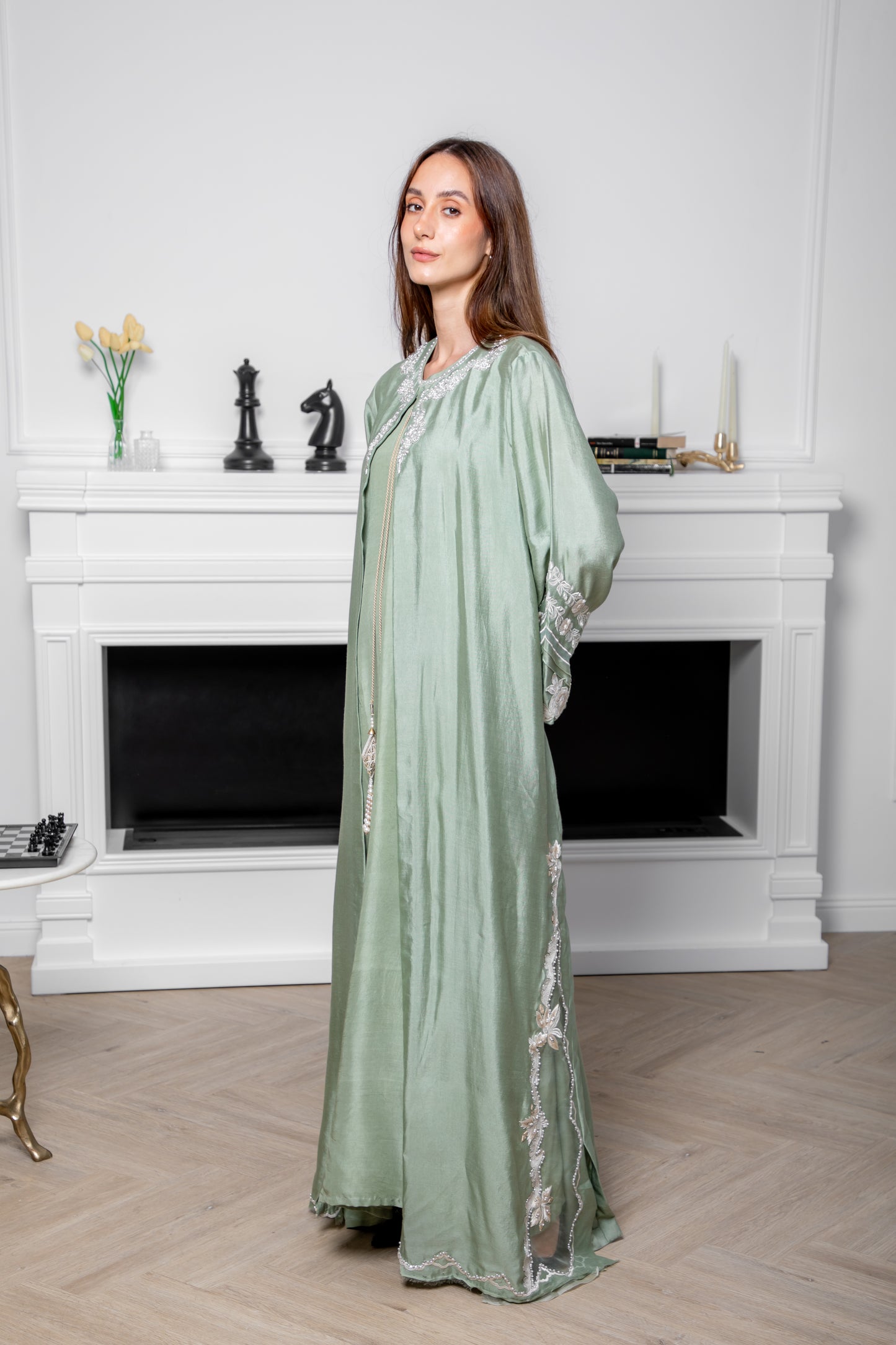 Jade Veil Abaya