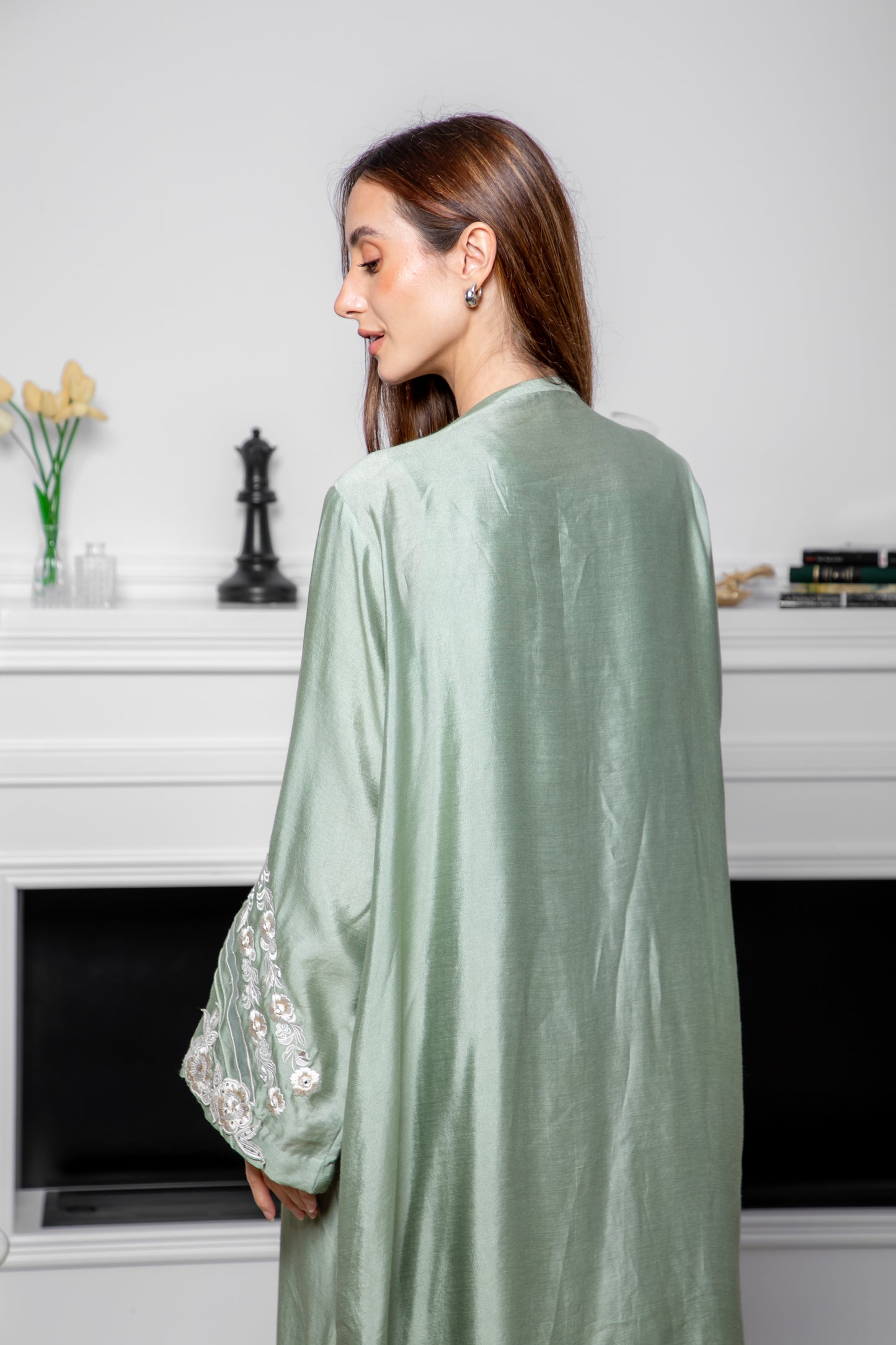 Jade Veil Abaya