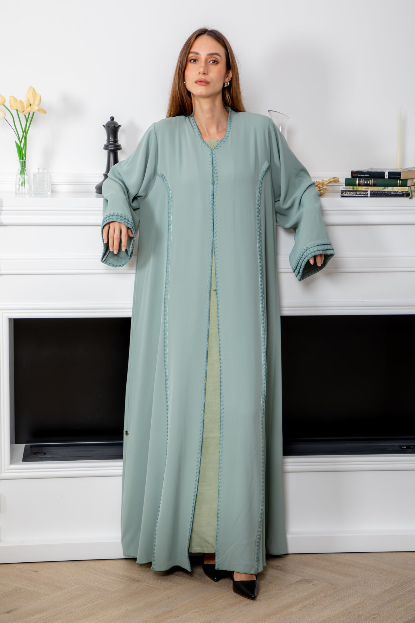 Celadon Serenity Abaya