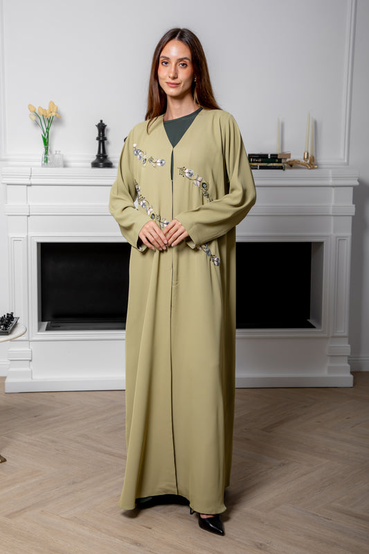 Soft Sage Abaya