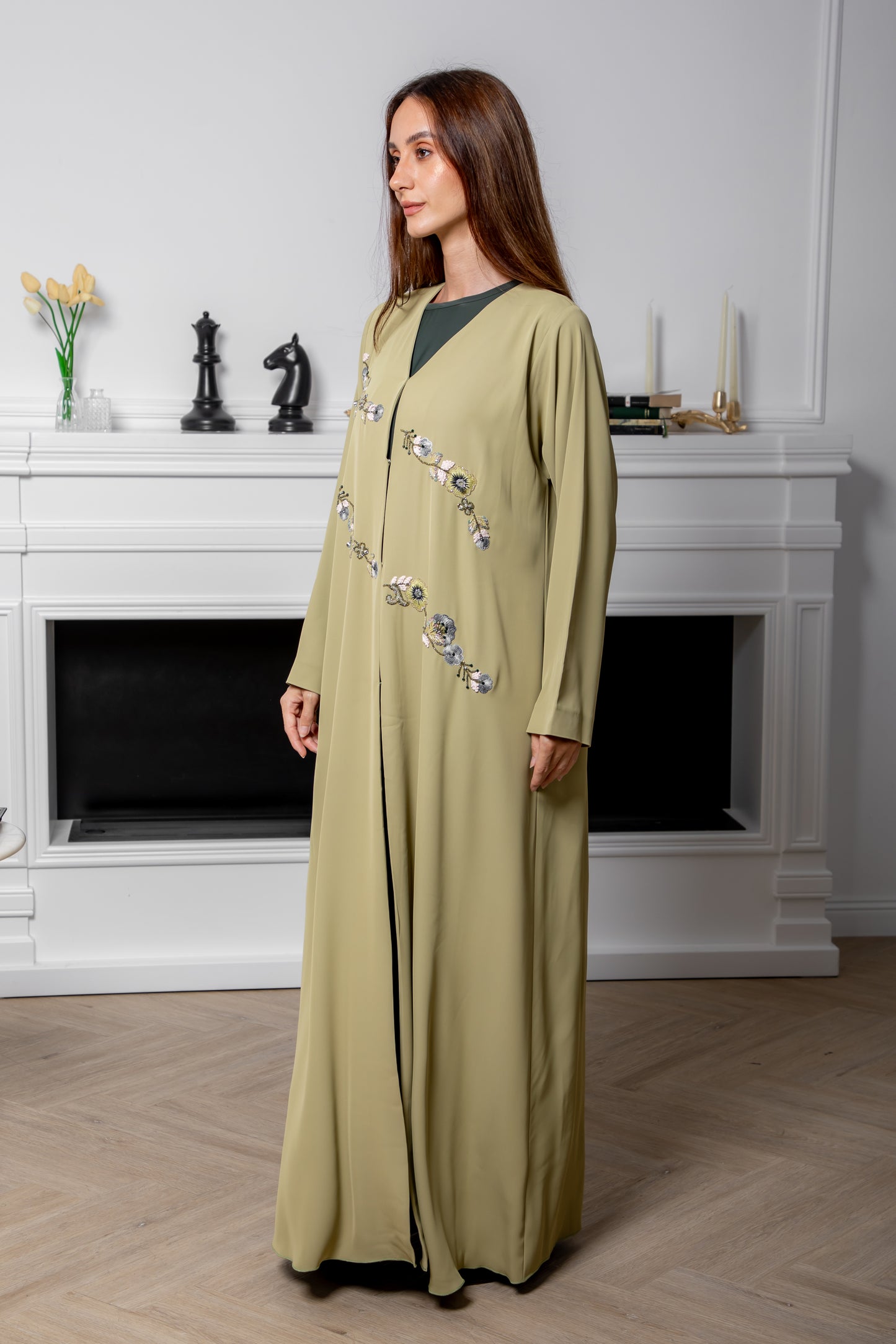 Soft Sage Abaya