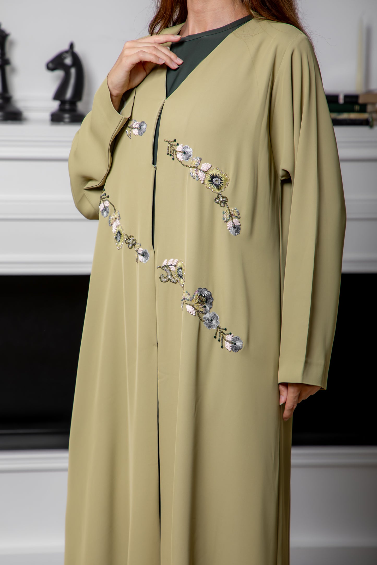 Soft Sage Abaya