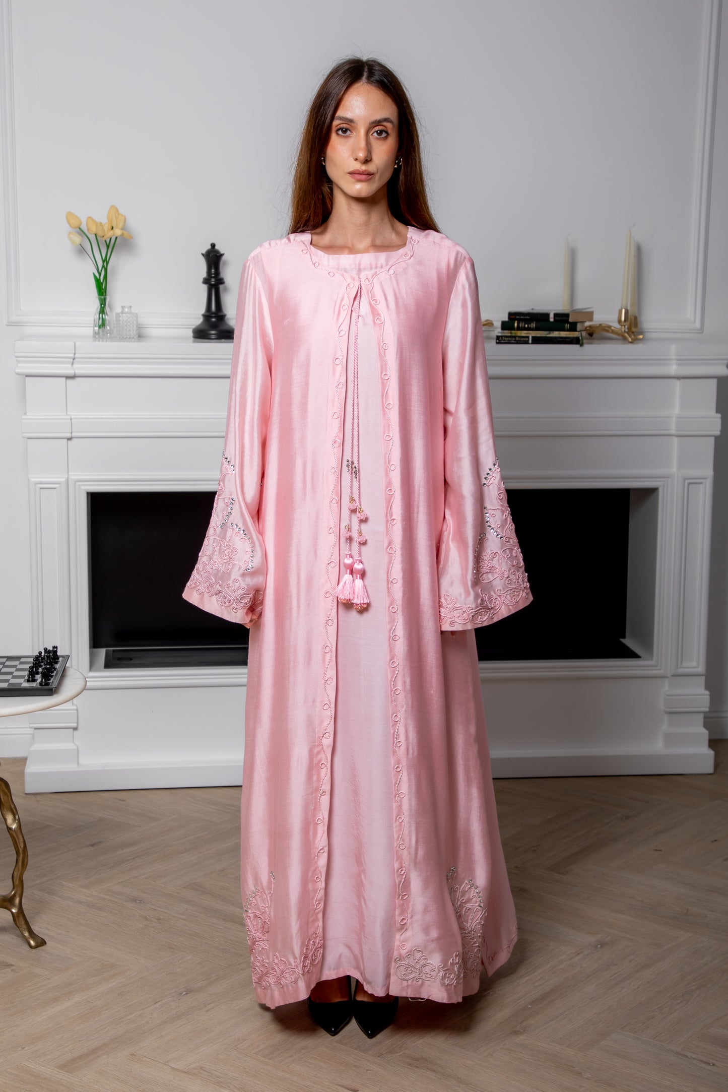 Blush Dew Abaya