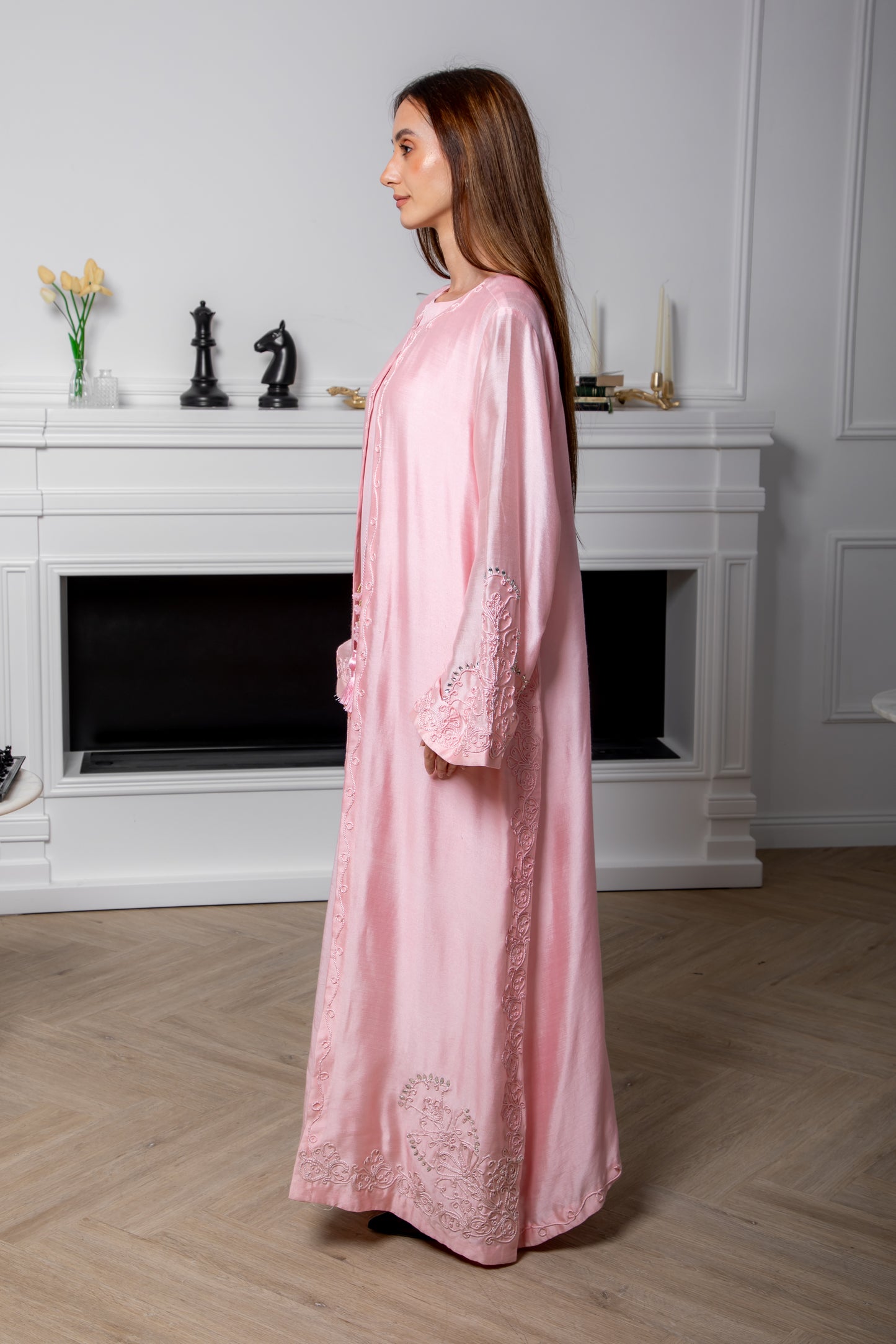Blush Dew Abaya