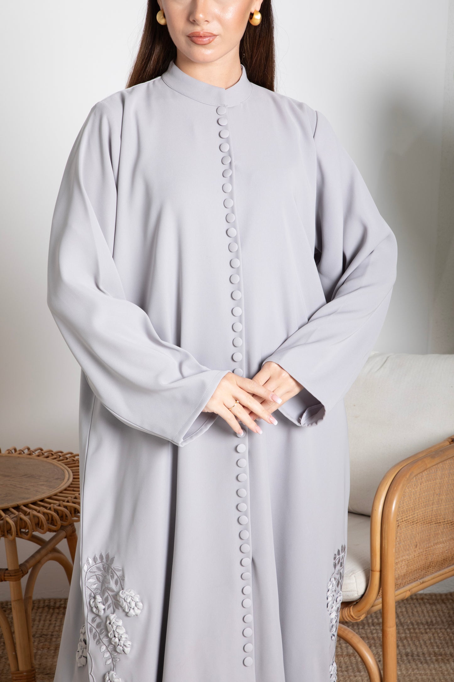 Classic Grey Abaya