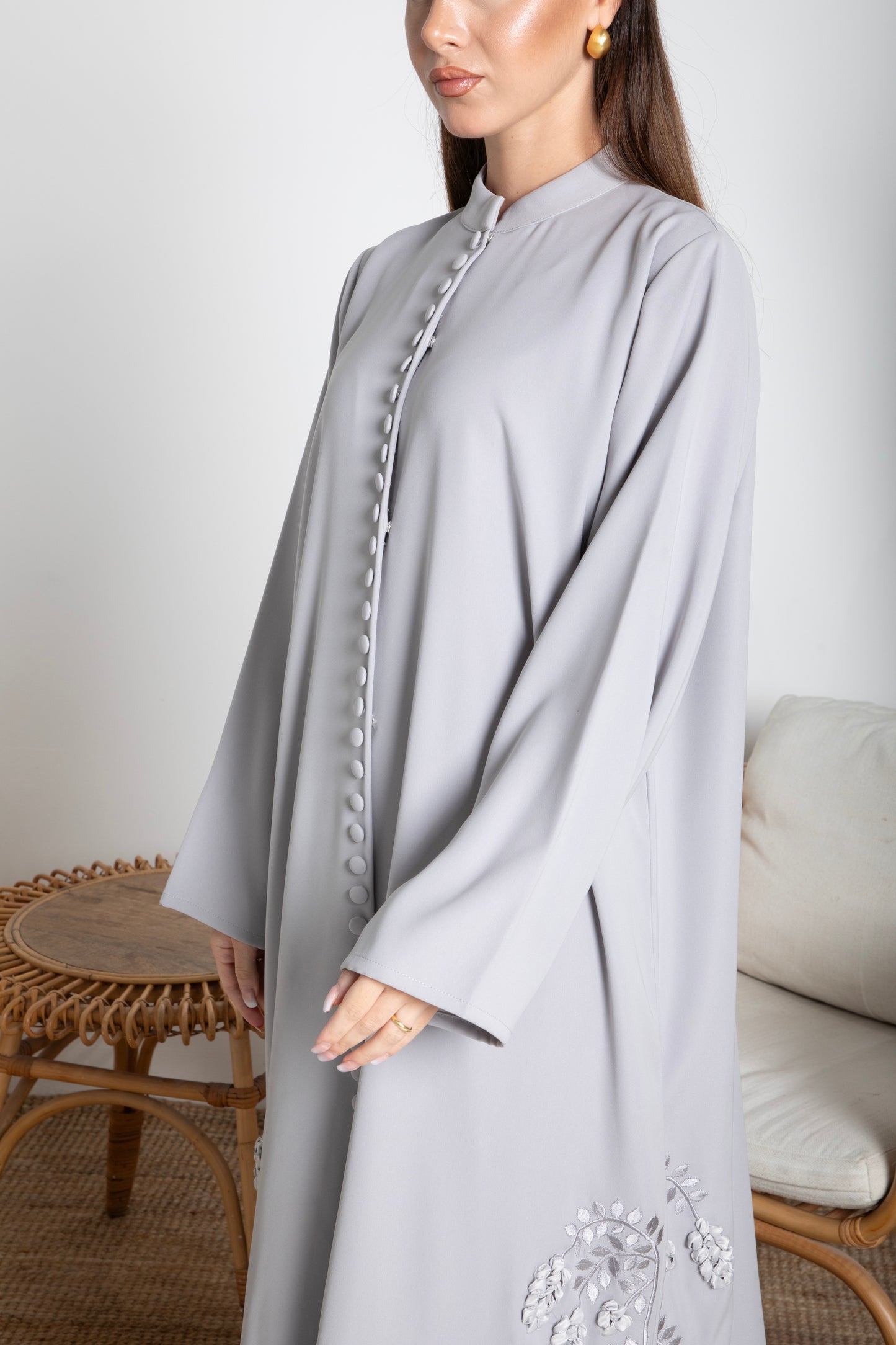 Classic Grey Abaya