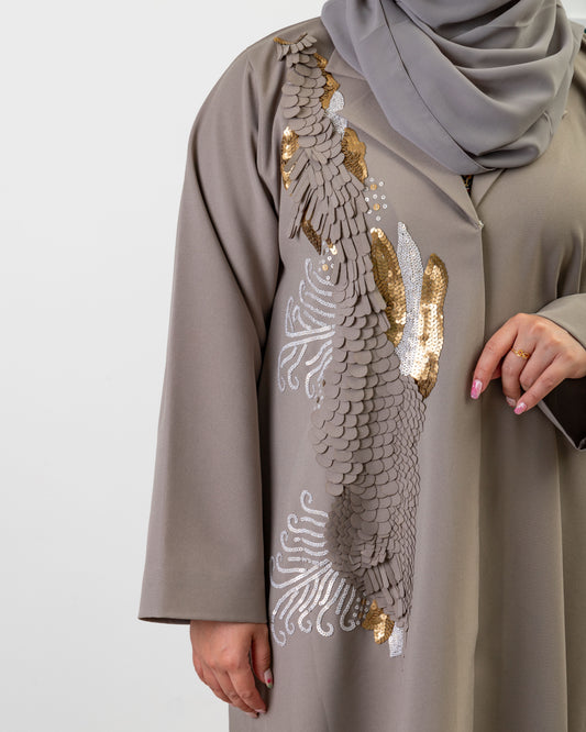 Gilded Flora Abaya
